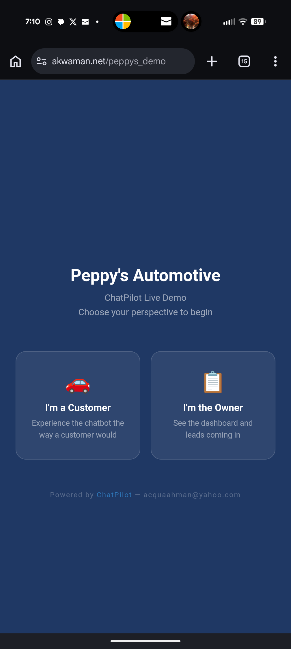 Peppy's Automotive Demo